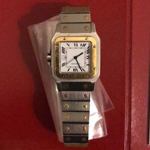 ‘88 Cartier Santos 18K/SS Men’s vintage automatic